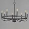 Maxim Lighting Frankie 8-Light Chandelier, Black 14498BK - alternate 4